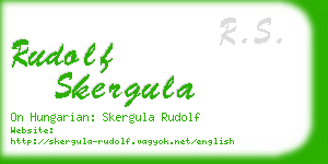 rudolf skergula business card